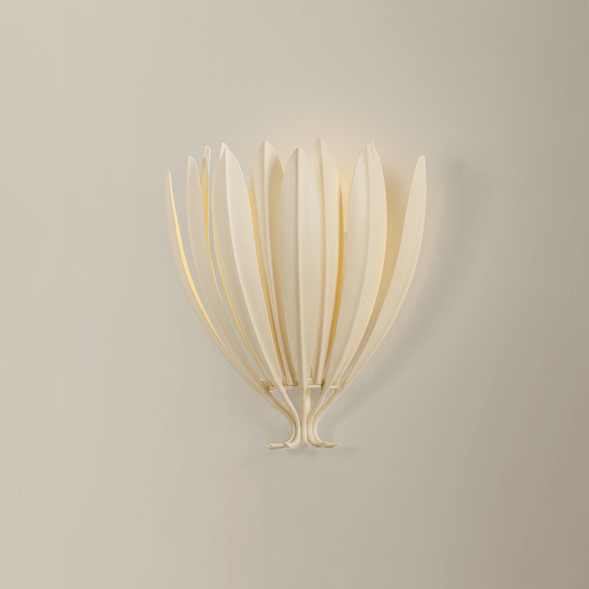 Hudson Valley Whitfield Wall Sconce in Cream Plaster, alternate view 1