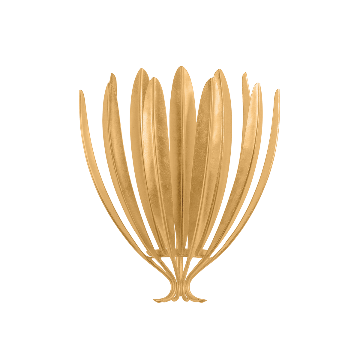 Hudson Valley Whitfield Wall Sconce Vintage Gold Leaf