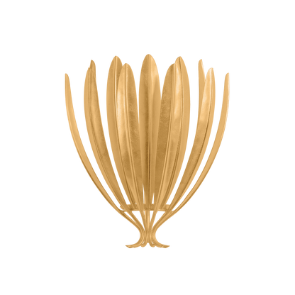 Hudson Valley Whitfield Wall Sconce Vintage Gold Leaf