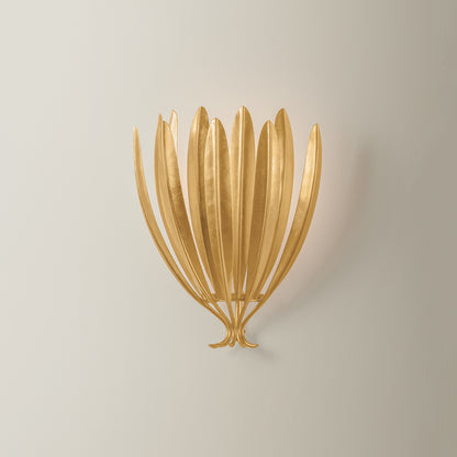 Hudson Valley Whitfield Wall Sconce in Vintage Gold Leaf, alternate view 1