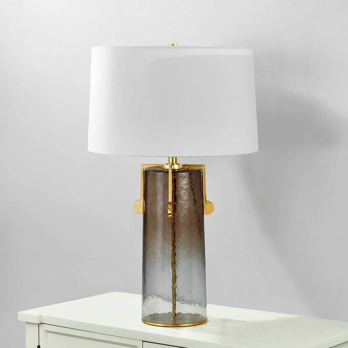 Hudson Valley Wildwood Table Lamp in Aged Brass, alternate view 1