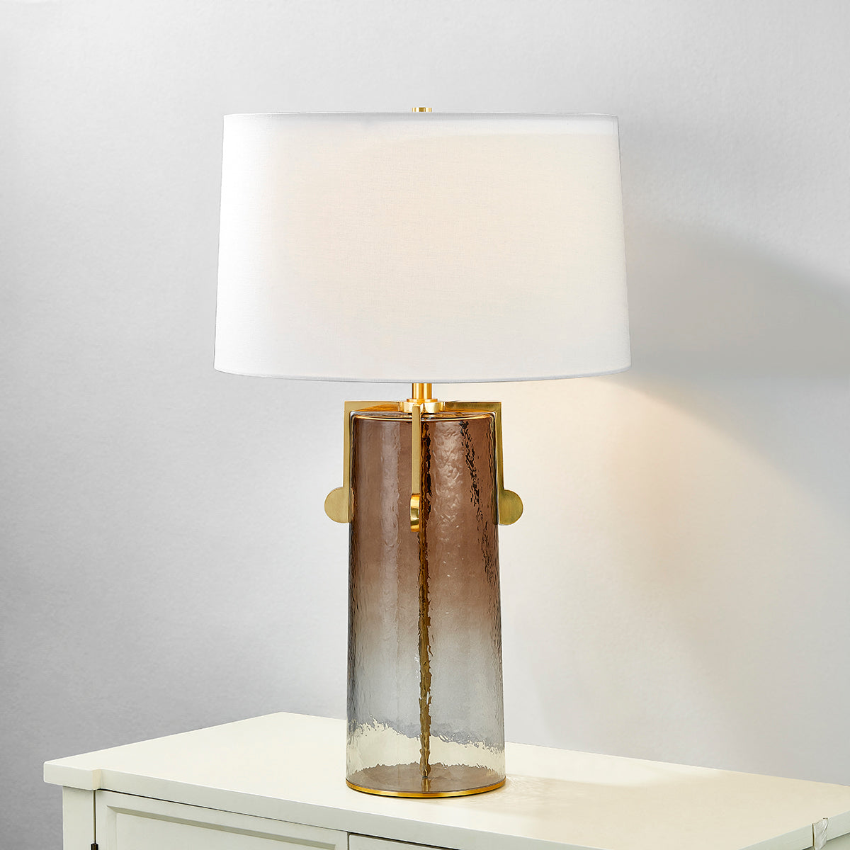 Hudson Valley Wildwood Table Lamp in Aged Brass, alternate view 2