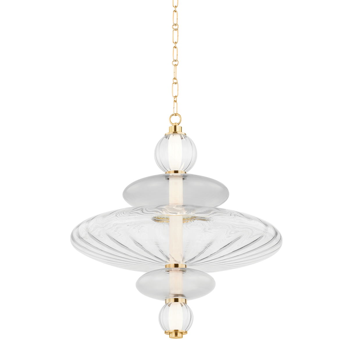 Hudson Valley Williams 24.75" Pendant Aged Brass