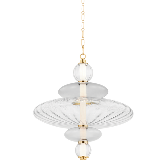 Hudson Valley Williams 24.75" Pendant Aged Brass
