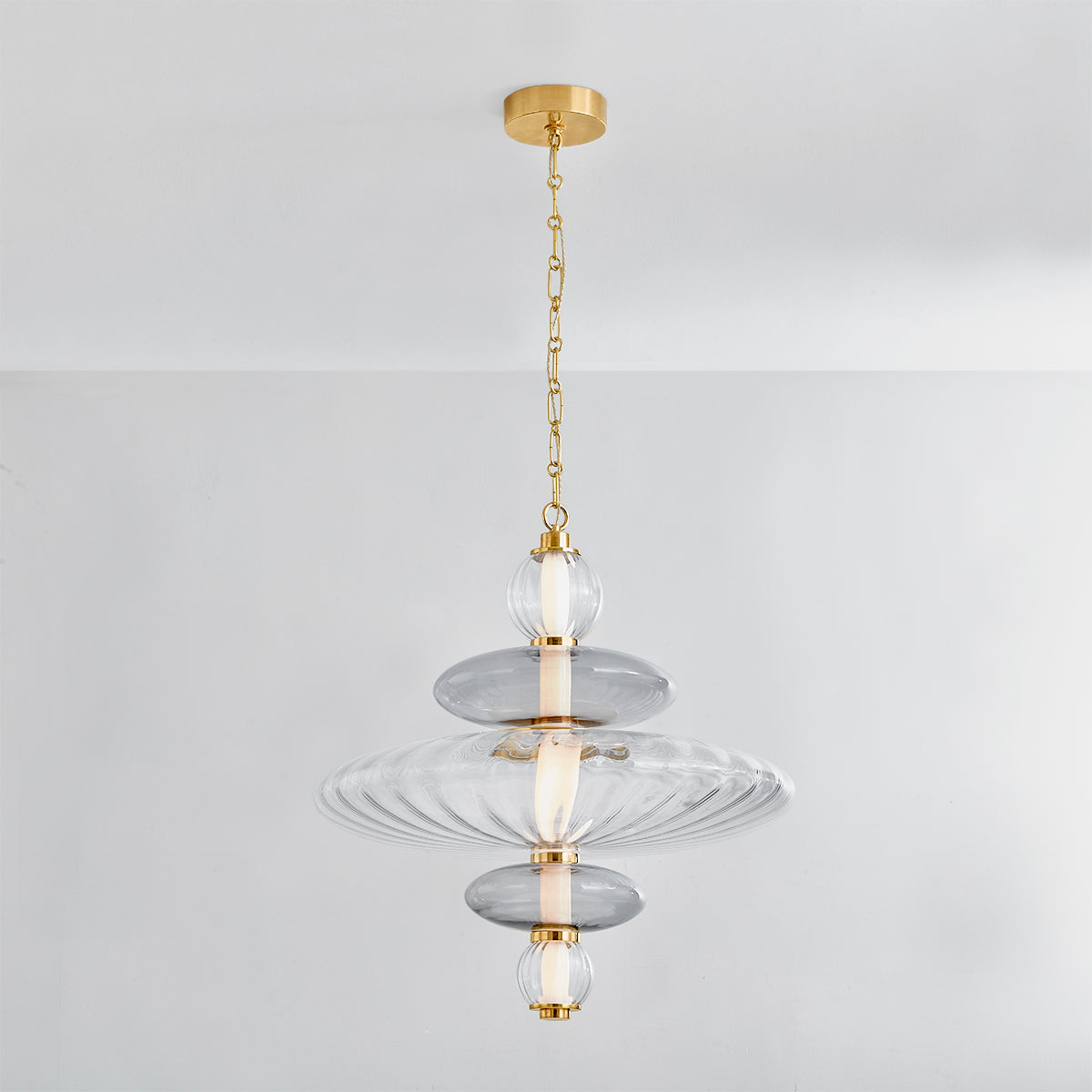 Hudson Valley Williams 24.75" Pendant Aged Brass detail view 2