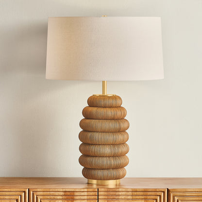 Hudson Valley Winbrook Table Lamp in Aged Brass, alternate view 2