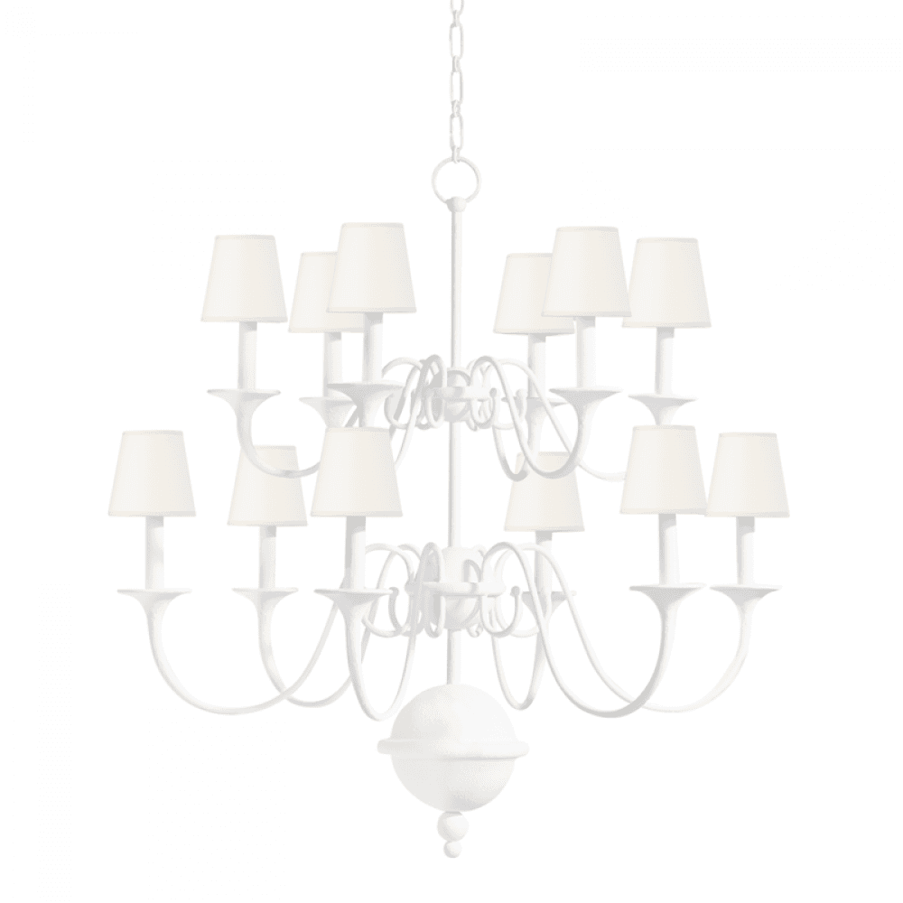 Hudson Valley Windsor Chandelier White