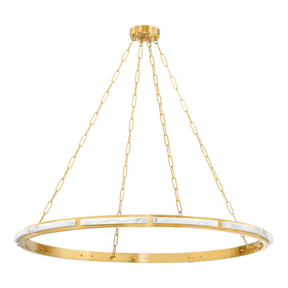 Hudson Valley Wingate 48" Chandelier Aged Brass