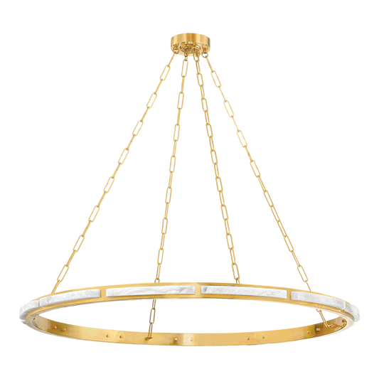 Hudson Valley Wingate 48" Chandelier Aged Brass