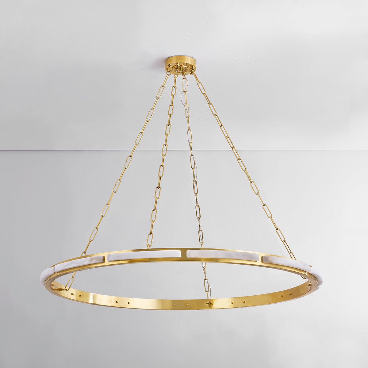 Hudson Valley Wingate 48" Chandelier Aged Brass detail view 1