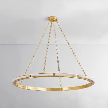 Hudson Valley Wingate 48" Chandelier Aged Brass detail view 1