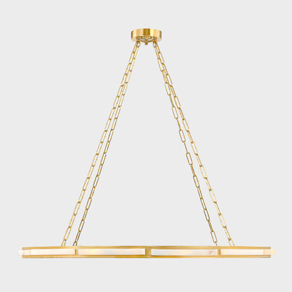 Hudson Valley Wingate 48" Chandelier Aged Brass detail view 2