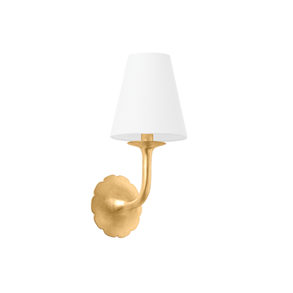 Hudson Valley Winnipeg Wall Sconce Vintage Gold Leaf