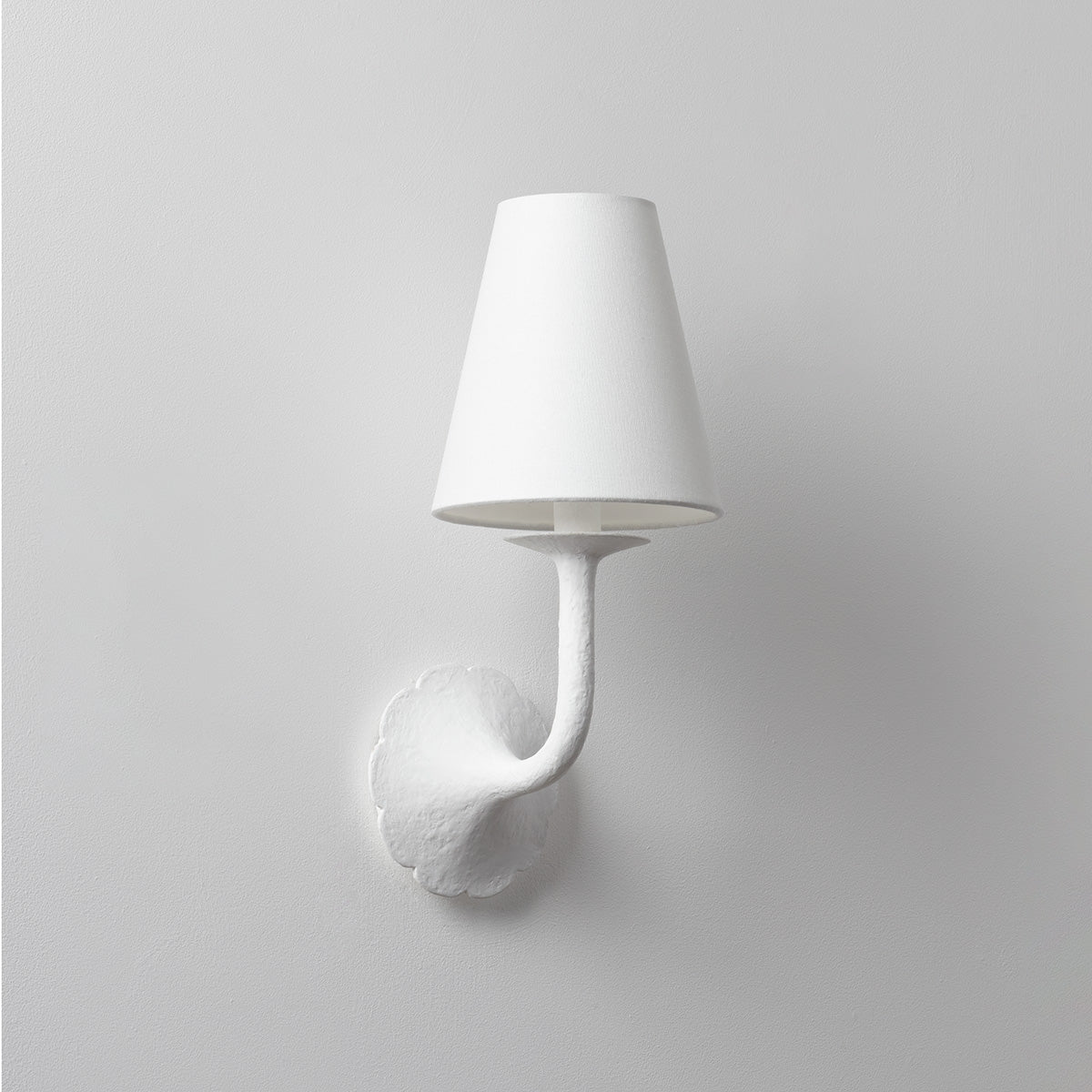 Hudson Valley Winnipeg Wall Sconce White Plaster detail view 1