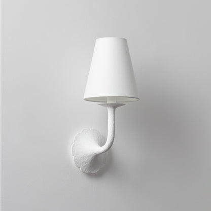 Hudson Valley Winnipeg Wall Sconce White Plaster detail view 1