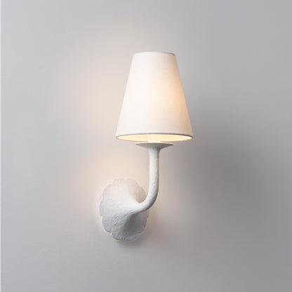 Hudson Valley Winnipeg Wall Sconce White Plaster detail view 2
