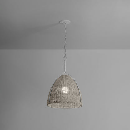 Hudson Valley Woodlawn 18.5" Pendant in White Plaster, alternate view 1