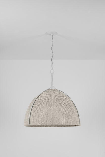 Hudson Valley Woodlawn 28.5" Pendant in Vintage Gold Leaf, room setting 1