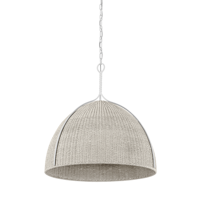 Hudson Valley Woodlawn 28.5" Pendant White Plaster