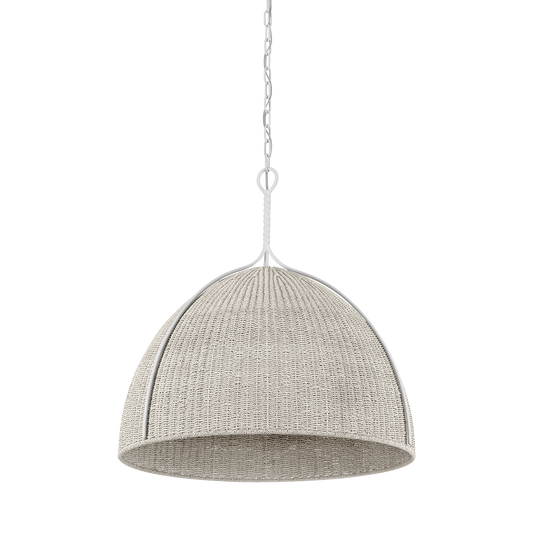 Hudson Valley Woodlawn 28.5" Pendant White Plaster