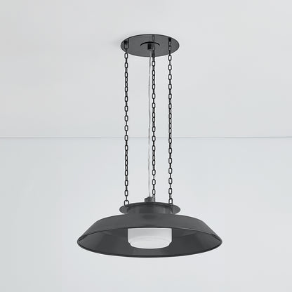 Hudson Valley Woodrow 22" Pendant in Distressed Bronze, alternate view 1