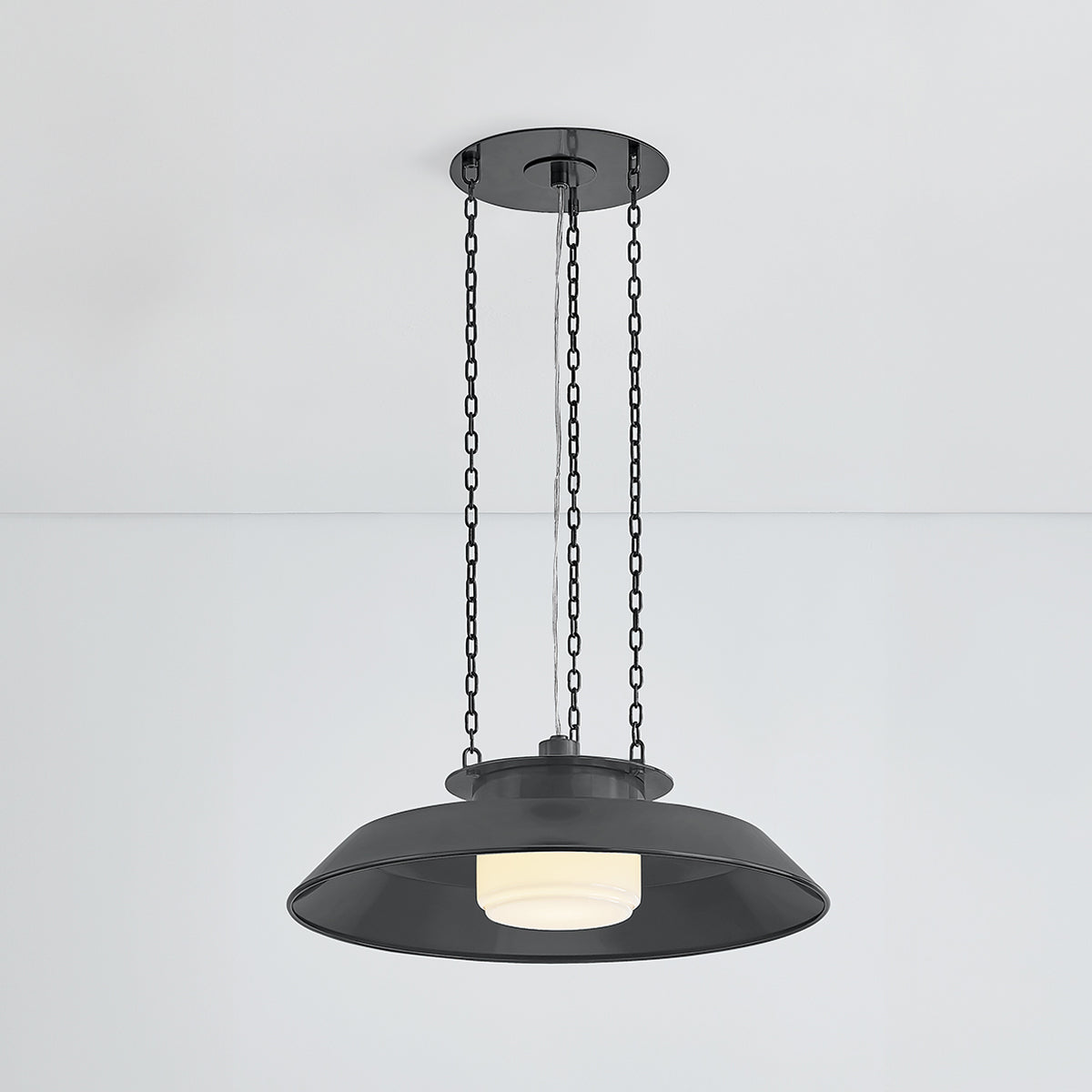 Hudson Valley Woodrow 22" Pendant in Distressed Bronze, alternate view 2