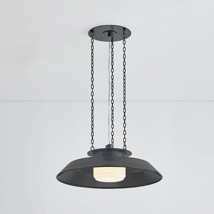 Hudson Valley Woodrow 22" Pendant in Distressed Bronze, alternate view 2
