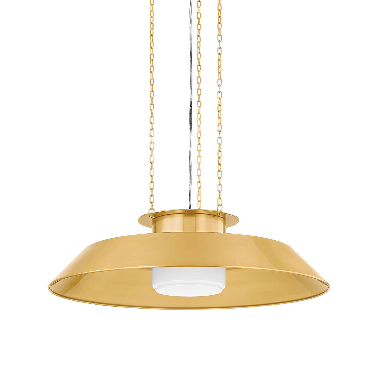 Hudson Valley Woodrow 32" Pendant Aged Brass