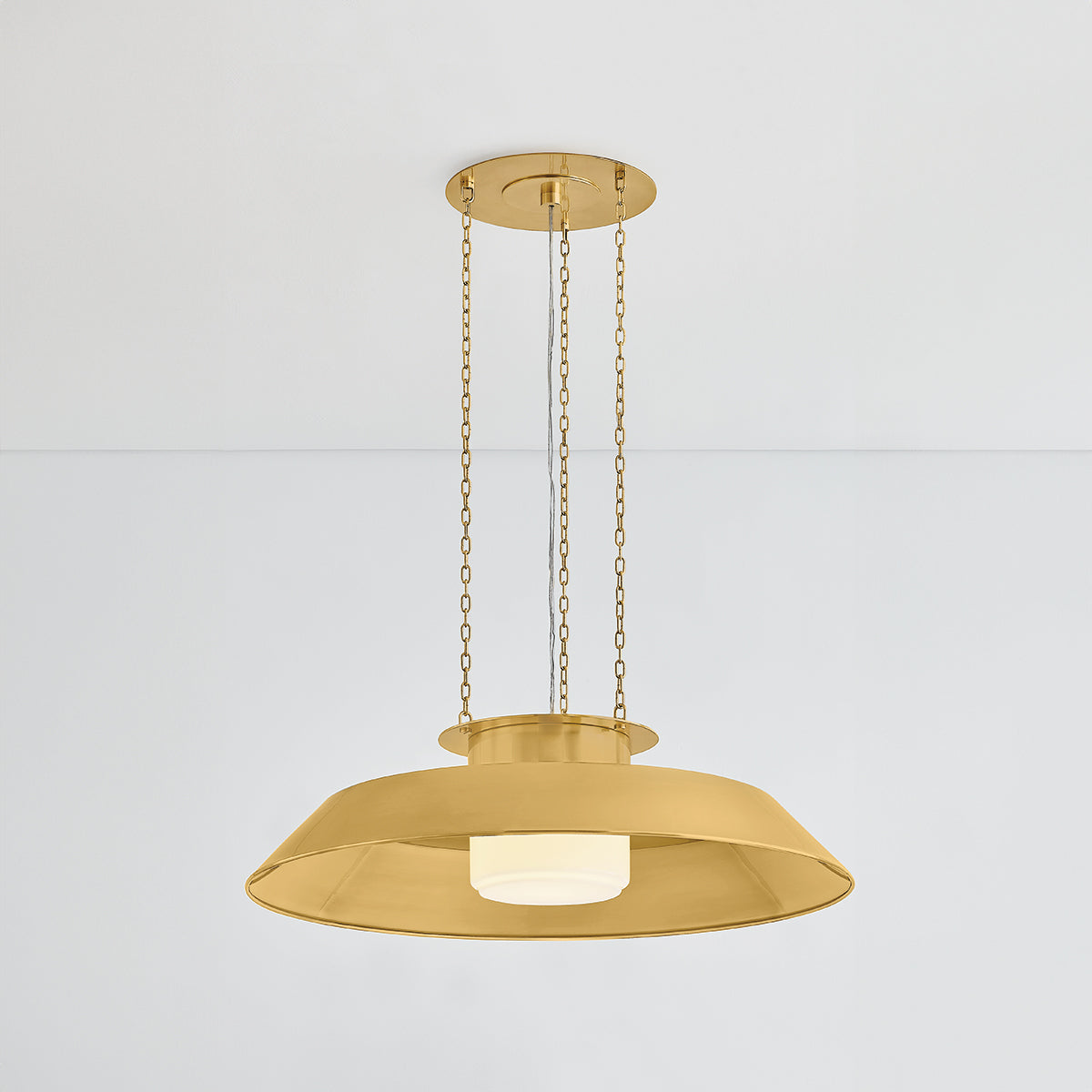 Hudson Valley Woodrow 32" Pendant in Aged Brass, alternate view 2