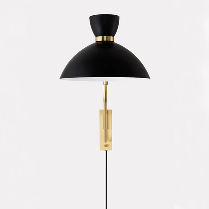 Hudson Valley Cranbrook Plug-in Sconce Aged Brass, Soft White
