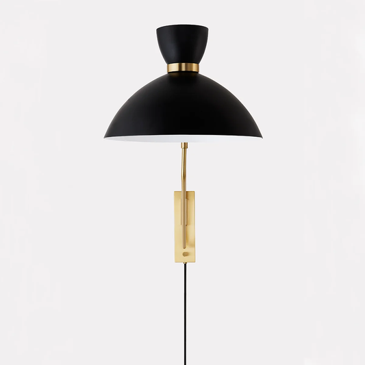 Hudson Valley Cranbrook Plug-in Sconce Aged Brass, Soft White