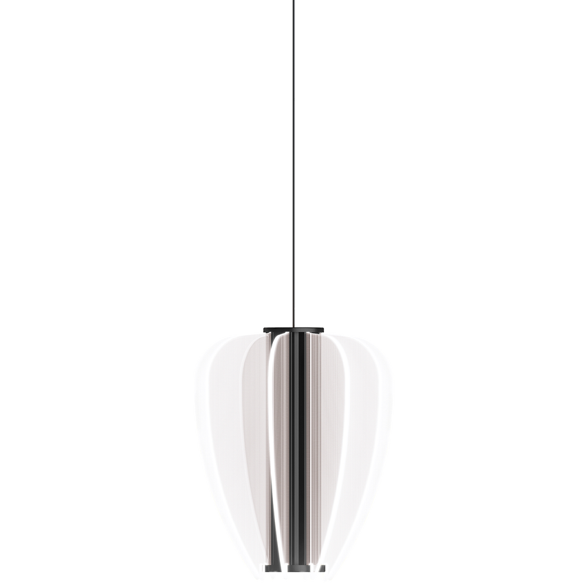 Visual Comfort Modern Mini Nyra Pendant Black, Nightshade Black
