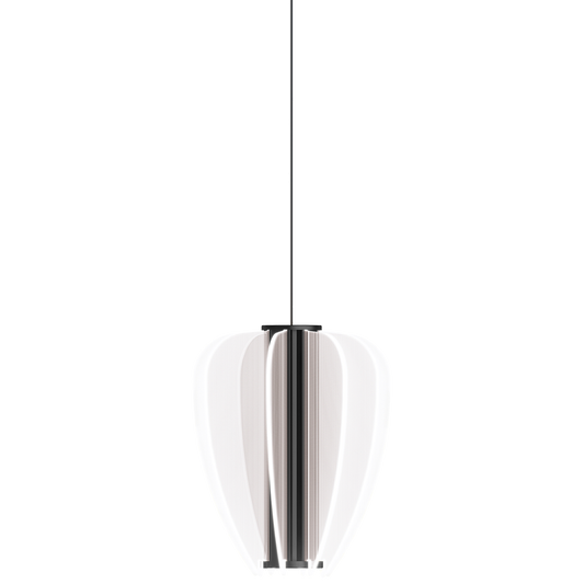Visual Comfort Modern Mini Nyra Pendant Black, Nightshade Black