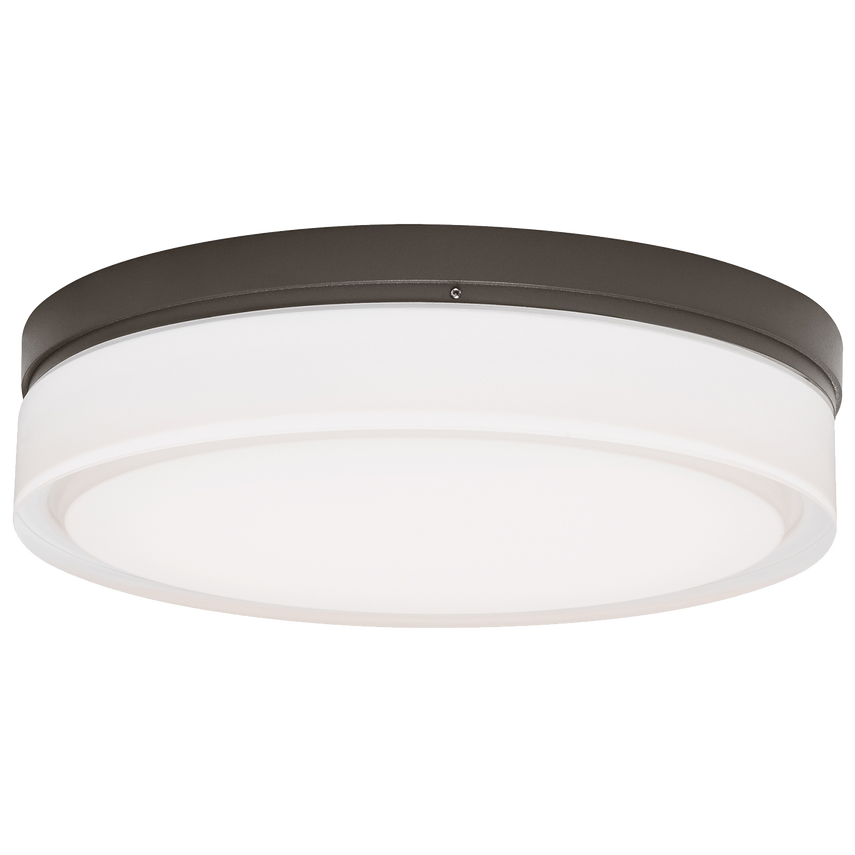Cirque Outdoor Flush Mount, 1-Light, LED, Antique Bronze, 11"W (700CQLZ-LED3 703TDU6)
