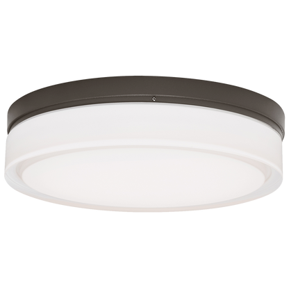 Cirque Outdoor Flush Mount, 1-Light, LED, Antique Bronze, 11"W (700CQLZ-LED3 703TDU6)