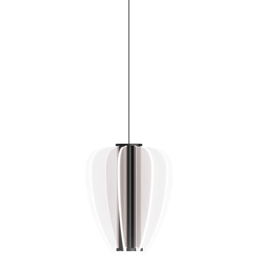 Visual Comfort Modern Mini Nyra Pendant Black, Nightshade Black