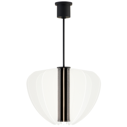Visual Comfort Modern Nyra Chandelier Black, Nightshade Black