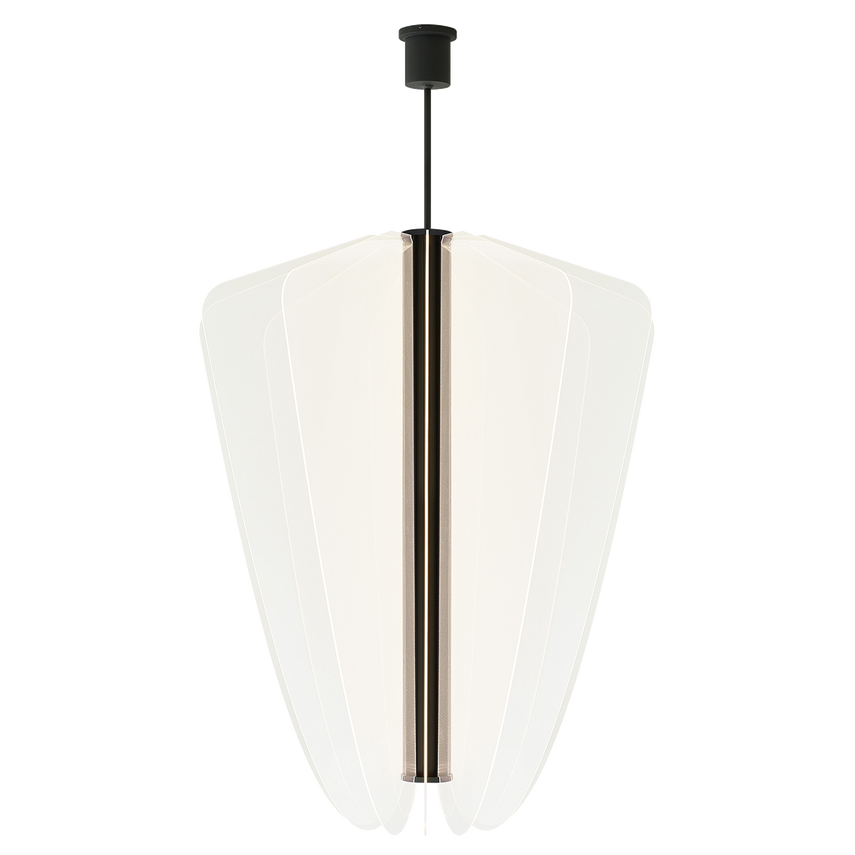 Visual Comfort Modern Nyra Chandelier Black, Nightshade Black