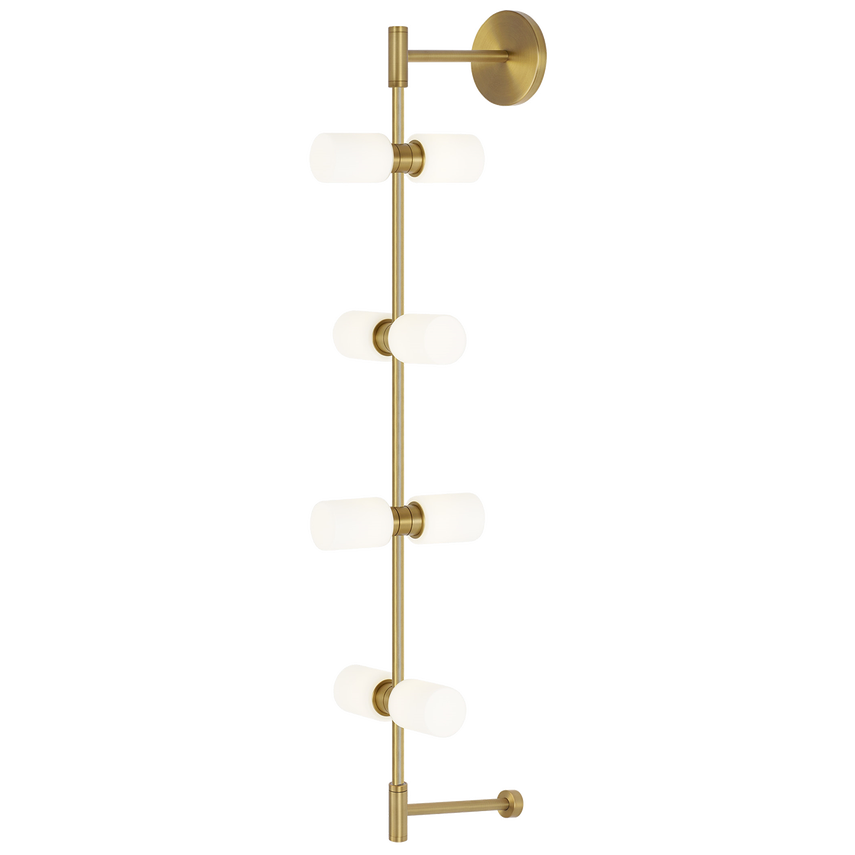 Visual Comfort Modern ModernRail Wall Sconce Brass, Aged Brass