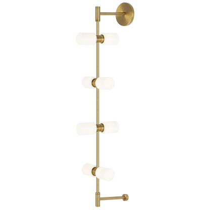 Visual Comfort Modern ModernRail Wall Sconce Brass, Aged Brass