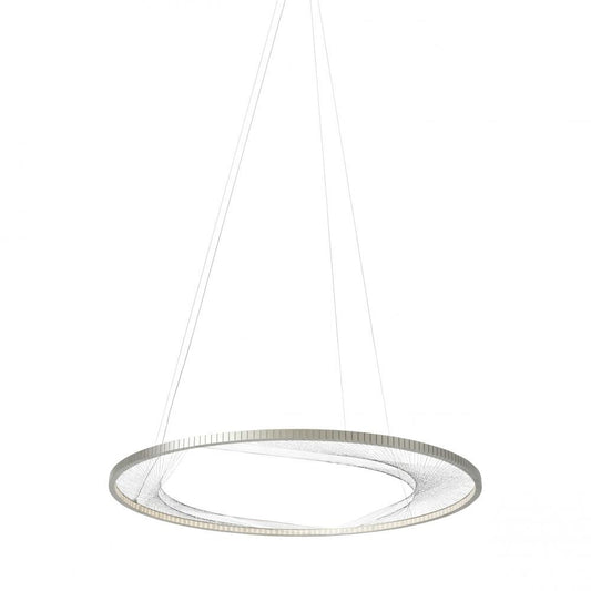 Visual Comfort Modern Interlace Pendant Nickel, Satin Nickel