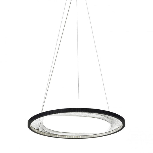 Visual Comfort Modern Interlace Pendant Black