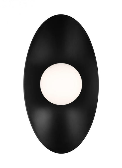 Visual Comfort Modern Joni Outdoor Wall Sconce Black, Matte Black