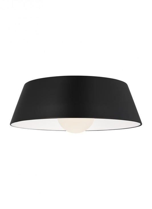 Visual Comfort Modern Joni Flush Mount Black, Matte Black