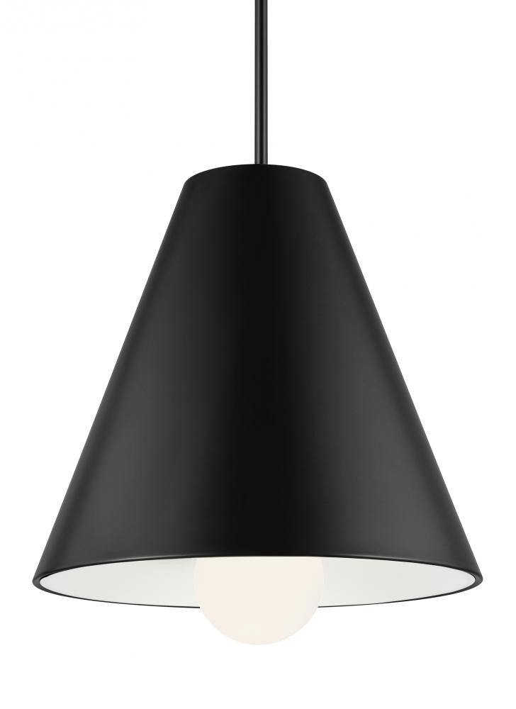 Visual Comfort Modern Joni Pendant Black, Matte Black