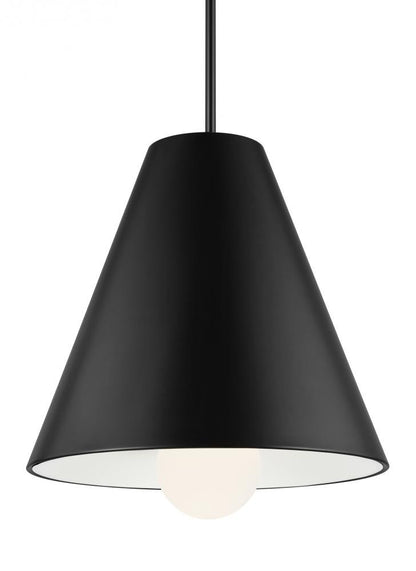 Visual Comfort Modern Joni Pendant Black, Matte Black