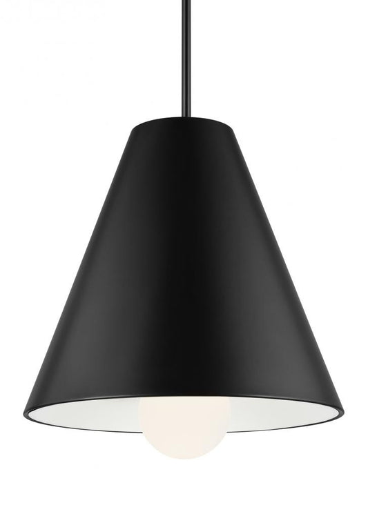 Visual Comfort Modern Joni Pendant Black, Matte Black