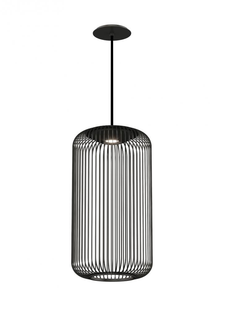 Visual Comfort Modern Kai Pendant Black, Nightshade Black