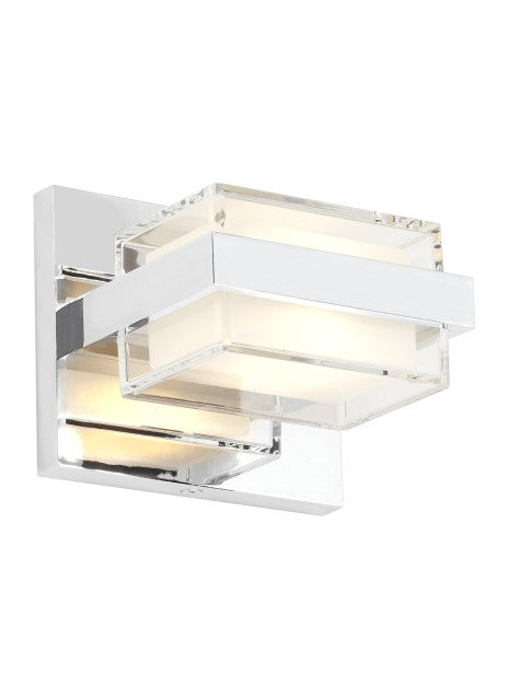 Visual Comfort Modern Kamden Bathroom Wall Sconce Chrome