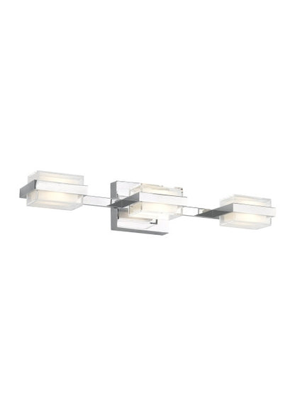 Visual Comfort Modern Kamden Bath Vanity Chrome